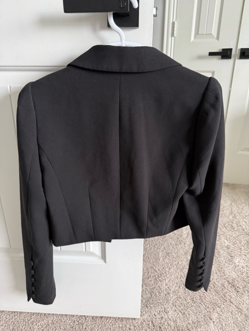 White House Black Market Black Cropped Blazer - Picture 2 of 6